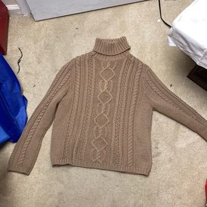 Light brown turtle neck